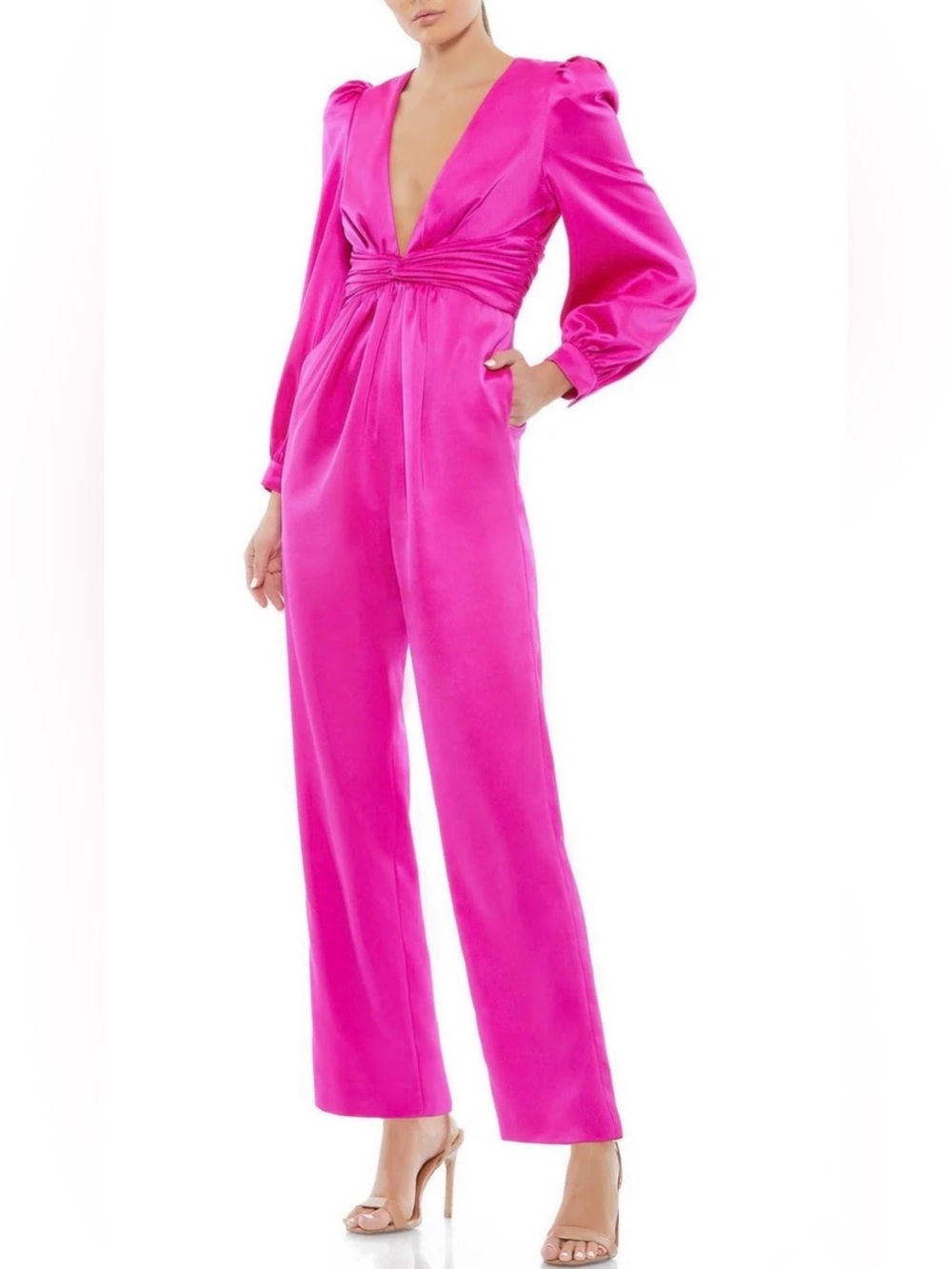 Mac Duggal Long Sleeve Formal Jumpsuit
#A2647